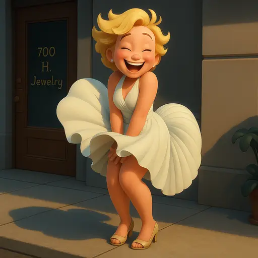 Marilyn Monroe in Disney style
